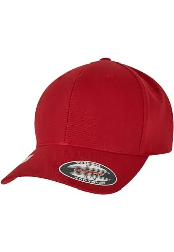Flexfit Unisex Cap Wooly Combed Waterrepellent red L/XL