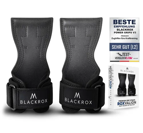 BLACKROX Armbandage ROXVALION (Vergleichssieger 2025) Power Grips Zughilfen