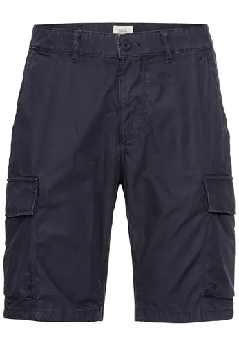camel active Herren Cargo Shorts Regular Fit Dunkelblau - Herren-Shorts mit praktischem Cargotaschen-Design, ideal für aktive Männer, die Stil und Funktionalität schätzen.