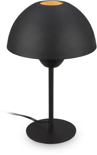 Briloner Leuchten LED Tischleuchte - Moderne Pilzleuchte in Schwarz & Hellgrau-Coffee - Nachttischleuchte mit elegantem Design, E14-Sockel für individuelle Lichtstimmung und praktischen Kabelschalter. Ideal für kleine Räume und schafft eine angenehme Atmosphäre.