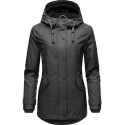Navahoo Damen Winterjacke Lindraa Black - wasserdicht und warm gefüttert - Funktionsjacken: Stilvoller, wasserdichter Winterparka mit kuscheligem Teddyfell-Innenfutter für optimalen Komfort und Schutz bei kaltem Wetter.