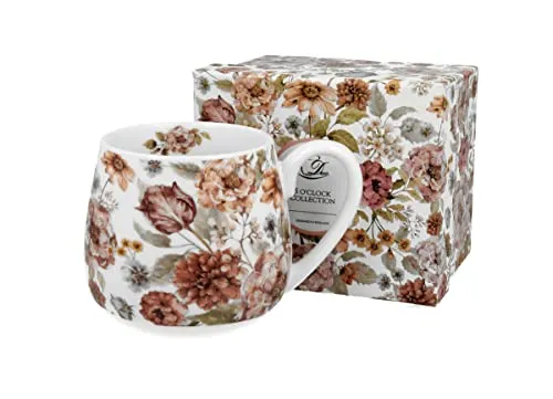 DUO FLORAL Fassbecher 430 ml PASTEL FLOWERS New Bone China Porzellan