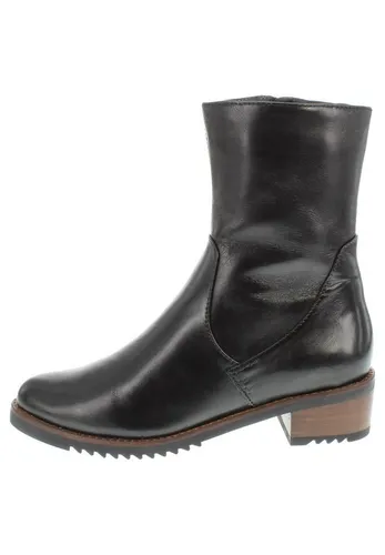 Everybody Stiefelette Glattleder schwarz 40,5 EU - Wanderschuhe in Größe 40,5, aus hochwertigem Glattleder mit 4 cm Blockabsatz, ideal für stilvolle Outdoor-Aktivitäten und komfortable Wanderungen.