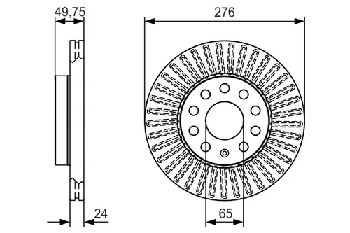 Bosch Bremsscheibe 0 986 479 C47 - Bremsscheiben für optimale Bremsleistung, langlebig und präzise gefertigt für sicheres Fahren.