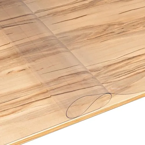 Produktbild ANRO Tischfolie Tischschutzfolie transparente Tischdecke durchsichtig Folie für Tisch Tischschutz 1,5mm 100x70cm