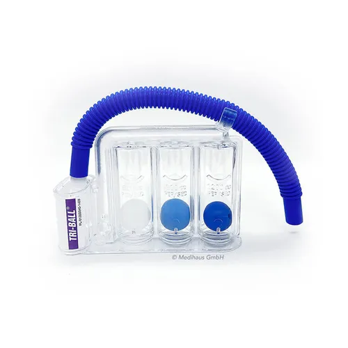 Triball Atemtrainer – flow-orientierter Atemtrainer mit 3 Kugeln - Atemtrainer aus leichtem ABS-Kunststoff, ideal für effektives Atemtraining, wiederverwendbar und fördert die Atemtechnik.