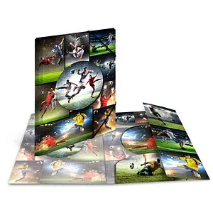 HERMA Sammelmappe A3 Fussball - Robuste Eckspanner-Mappe mit Gummizug, ideal für Schule und Freizeitgestaltung