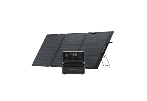 ECOFLOW RIVER 3 Max Tragbare Powerstation mit Solarpanel - Generatoren mit 572 Wh LFP Batterie und 1.200 W Leistung, ideal für Outdoor-Aktivitäten. Schnelles Aufladen in nur 1,5 Stunden und nachhaltige Energie durch das mitgelieferte 160 W Solarpanel.