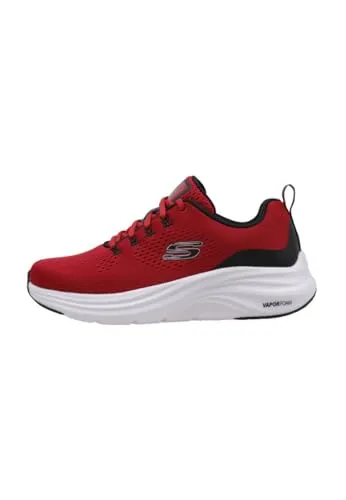 Skechers VAPOR FOAM - 232625 RDBK - Rote Schnürschuhe - Sneaker in Größe 41, aus leichtem Textil, mit innovativer Vapor Foam-Technologie für maximalen Komfort und Dämpfung.