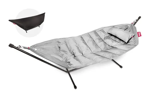 Fatboy Headdemock XXL Deluxe Hängematte Hellgrau mit Gestell