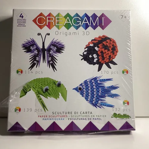 S157 CREAGAMI - Origami 3D 4er Set Tiere 555 Teile | Creagami | Deutsch