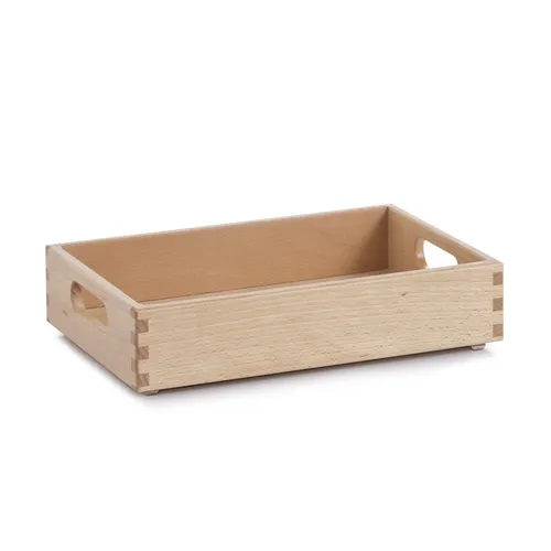Zeller Allzweckkiste Aufbewahrung Büro Haushalt 30x20x7 cm Buche lackiert 13305