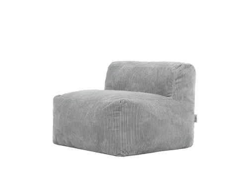 icon Sofa Modulares Sessel „Zen“, grau - Modularer Sessel aus flauschigem Cord mit Schaumstofffüllung, ideal für Wohnzimmer und Schlafzimmer. OEKO-TEX® zertifiziert für höchsten Komfort und Sicherheit.