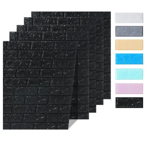 Euro Tische 3D Wandpaneele - Selbstklebende Tapete in Steinoptik - 3D-Wandpaneele aus hochwertigem, ungiftigem Polyethylenschaum, wasserfest und einfach anzubringen. Ideal für Küchen, Schlafzimmer oder Badezimmer mit schickem Steinlook.