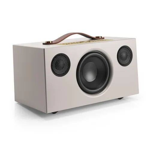 Audio Pro C5 MKII W Lautsprecher Matt Beige – Kompakter Multiroom-Sound - Der Audio Pro C5 MKII W vereint kraftvollen Klang und modernes Streaming in einem eleganten Design. Ideal für jedes Zimmer, bietet er flexible Nutzungsmöglichkeiten und beeindruckende Klangqualität.