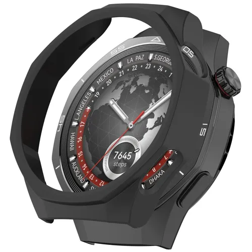 Für Huawei Watch GT 5 Pro 46mm Design PC Watch Schutz Gehäuse Hülle Schwarz