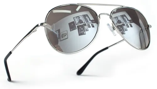 Pilotenbrille Silber Silber