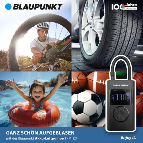 Blaupunkt Tragbare Akku-Luftpumpe TPM 124