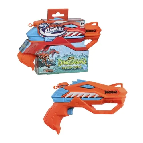 Nerf Super Soaker DinoSquad Raptor-Surge Wasserblaster – Wasser-Attacke für Outdoor-Spiele F2795 Mehrfarbig EInheitsgröße