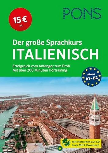 Produktbild PONS Der große Sprachkurs Italienisch: Erfolgreich vom Anfänger zum Profi