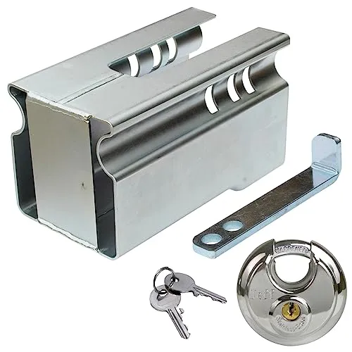 meinAnhängerersatzteil mAe Safety Box Diebstahlsicherung Kastenschloss Anhängerschloss inkl. Schloss