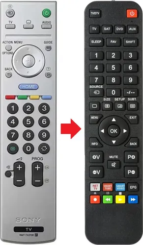 Fernbedienung passend für SONY RMTTX210E