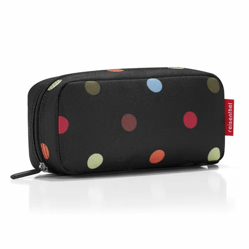reisenthel Multicase Kulturbeutel Dots Schwarz WJ7009 - Praktischer Kulturbeutel in gepunktetem Design, ideal für die Aufbewahrung von Kosmetik. Mit kompakten Maßen von 21x10x7 cm perfekt für unterwegs. Hochwertiges Material sorgt für Langlebigkeit.
