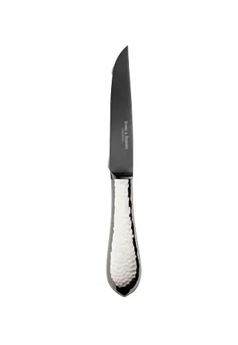 Robbe & Berking Martelé Steakmesser Frozen Black (150 g massiv versilbert)