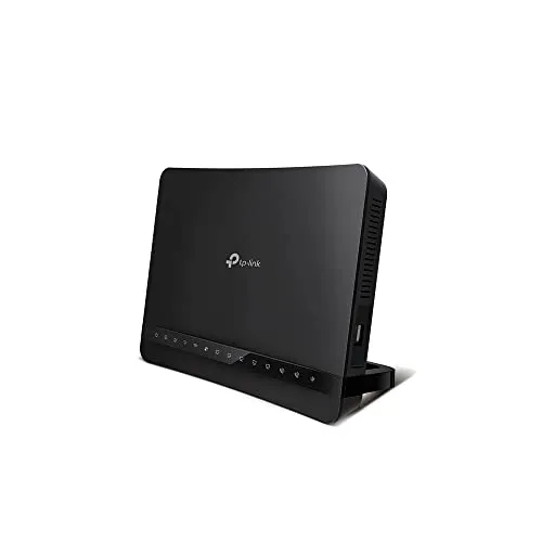 TP-Link Archer VR1200v Modem Router - Router mit integriertem Modem, Dual-Band AC1200 Wi-Fi für ultraschnelle Internetgeschwindigkeiten und 5 Gigabit-Ports für optimale Verbindungen.