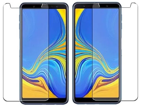ino 2x Schutzglas kompatibel mit Samsung Galaxy A7 2018 Panzerglas Panzerfolie Displayschutzglas DisplaySchutz Glasfolie Schutzfolie 9H Härte Displayglas