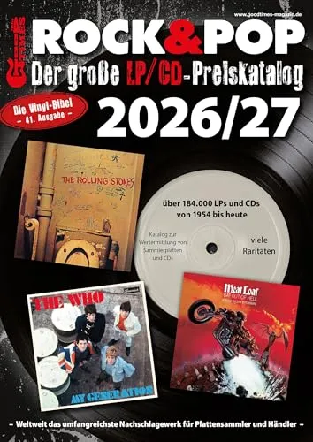 Der große Rock & Pop LP/CD Preiskatalog 2026/27 - Antiquitäten & Sammlerkataloge - Umfassender Katalog für Sammler mit aktuellen Preisbewertungen und wertvollen Tipps zur Pflege Ihrer Sammlung.