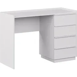 Vicco Schreibtisch Viktoria, 110 x 45 cm, Weiß mit 4 Schubladen - Der moderne Schreibtisch Viktoria bietet nicht nur viel Platz für Ihre Technik, sondern sorgt auch mit 4 praktischen Schubladen für Ordnung. Ideal für effizientes Arbeiten im Büro oder Homeoffice!