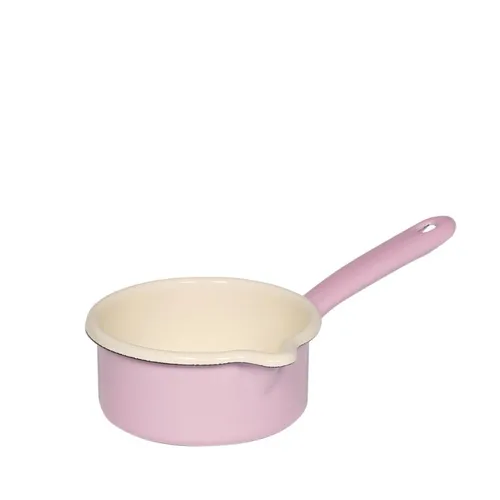 Riess Kasserolle Classic Pastell – Rosa Emaille Topf von Riess-Kelomat