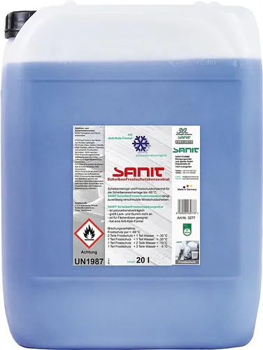 SANIT Scheibenfrostschutzkonzentrat bis -60° C, 20 l Kanister