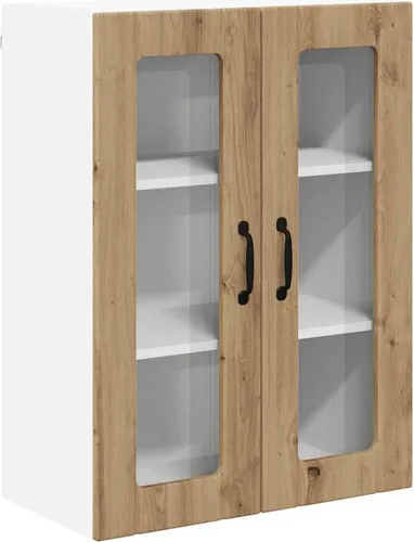 vidaXL Küchenschrank Artisan-Eiche 60 x 31 x 80 cm - Küchenunterschrank aus hochwertigem Holzwerkstoff, langlebig und ideal für modernen Stauraum in deiner Küche. Minimalistisches Design passt zu jedem Einrichtungsstil.