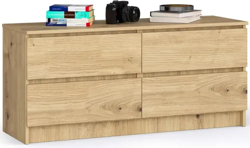 AKORD Kommode K 120 cm – Moderne 4-Schubladen-Lösung für Wohnzimmer & Schlafzimmer