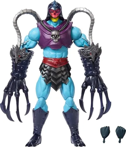Masters of the Universe Masterverse Terror Claws Skeletor Actionfigur - Gesellschaftsspiel: Ca. 18 cm große Actionfigur mit 30 Bewegungspunkten und abnehmbaren Terror Claws, ideal für Sammler und MOTU-Fans ab 6 Jahren.