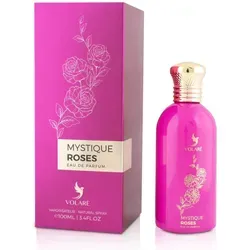 Volare Mystique Roses Eau de Parfum 100 ml - Eleganter, blumig-orientalischer Damenduft mit intensiver Rosenessenz. Ideal für besondere Anlässe oder den Alltag, vereint er Weiblichkeit und Selbstvertrauen in einer sinnlichen Duftkomposition.