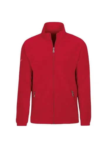 Trigema Damen Jacke 555104, Gr. 44 (L), Rot (kirsch 036) - Funktionsjacke aus hochwertigem Fleece, innen und außen angeraut für optimalen Tragekomfort. Klassischer Schnitt mit praktischen Reißverschlusstaschen.