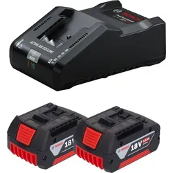 Bosch Starter Set 2x GBA 18 V 5 Ah mit GAL 18V-160 Ladegerät