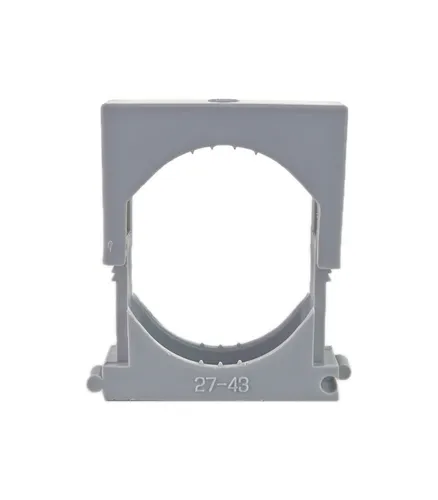 Stück Reihen Druckschelle, 27-43mm, Clipschelle,Rohrschelle, grau, Schraubbar 25
