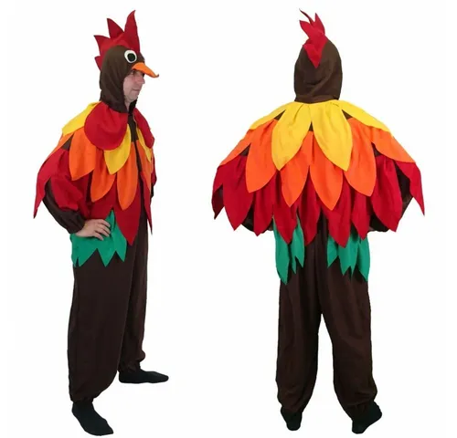 Lipta TDP Kostüm Bunter Vogel - Hahn Overall