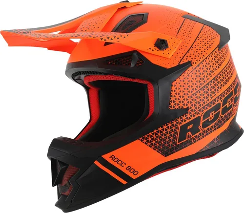 Rocc 800 Motocross Helm, schwarz-orange, Größe XS von Rocc
