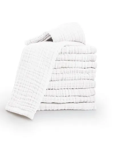Laynenburg Spucktuch Baby 10er-Set in 30x50cm aus extra weichem Musselin - 100% Baumwolle, Musselin-tücher als Mulltücher, Mullwindeln oder Stoffwindeln