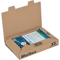 ColomPac Mail-Box Faltschachtel XS Braun 245 (B) x 145 (T) x 33 (H) mm