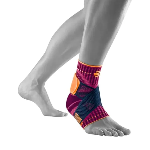 BAUERFEIND Ankle Support Sprunggelenkbandage - Pink Sprunggelenkbandage (Gr. XS) für mehr Stabilität beim Sport. Ideal für Fußball, Fitness und Joggen, schützt vor Umknicken und Verletzungen.