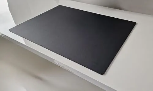 PM Schreibtischunterlage Sanftlux Leder in 12 Farben 3 Gr. (Schwarz, 60cm x 40cm)