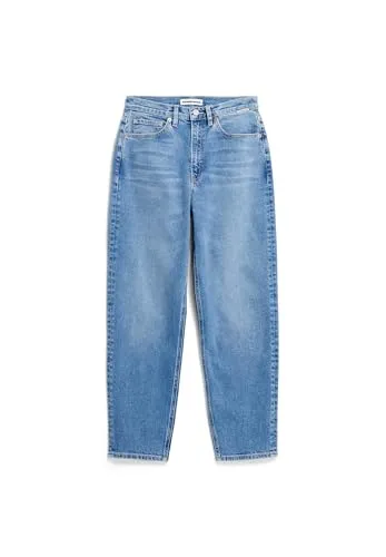 Armedangels 5-Pocket-Jeans - Jeans im Mom Fit mit High Waist und Ankle Länge, aus recyceltem Baumwollmix für nachhaltigen Style.