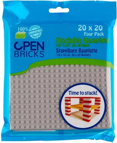 Open Bricks OpenBricks Baseplatte 20x20 light grey 0 STK