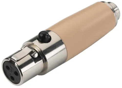 1x Monacor 3-Pol-Mini-XLR-Kupplung auf 2,5-mm-Stereo-Klinkenkupplung NTA-3A 